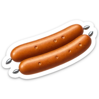 sausage with a screw inside sticker