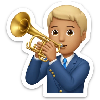 Mormonism with trumpet sticker