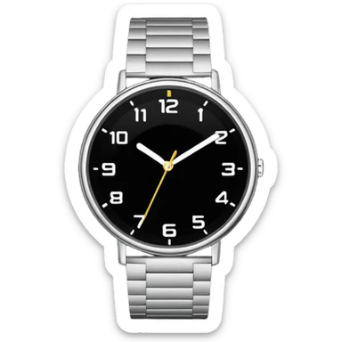 um RELÓGIO minimalista sticker