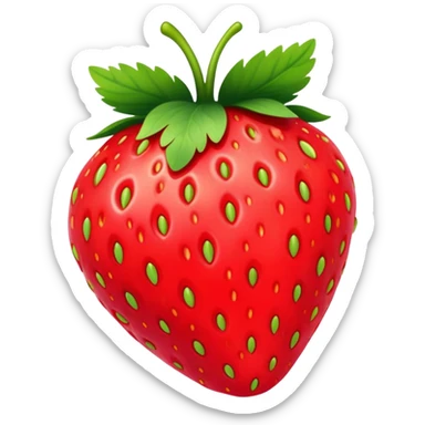 pastel pink realistic strawberry sticker