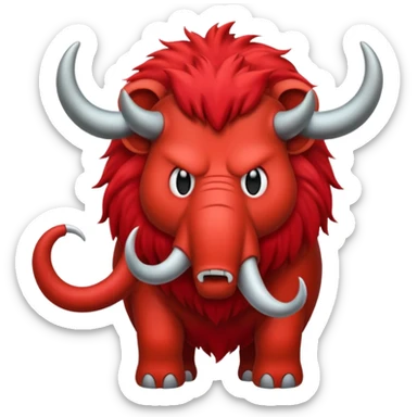 Create a slack emoji of a mastodon who needs to calm down sticker