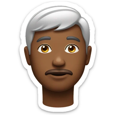 Bisous sur la tête d’un homme  sticker