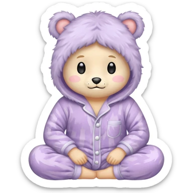 Pijama fofo sticker