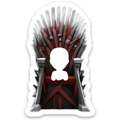 Iron throne sticker