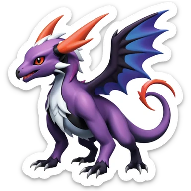 Salandit-Absol-Noibat-Noivern-Hybrid (Full body) sticker