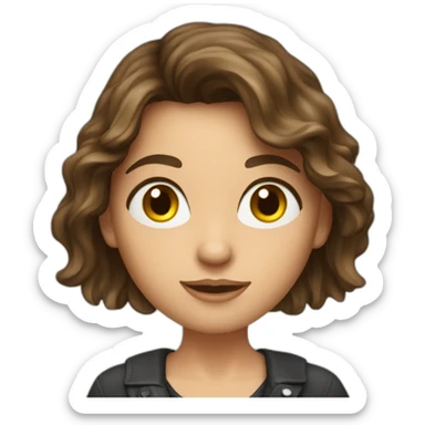 brunette,-hazel-eyed,-with-beautiful-hair, -raining-money sticker