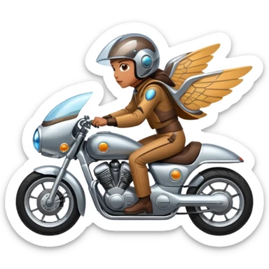 motor fly with people sticker