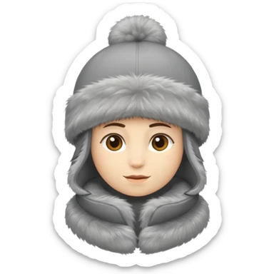 russian winter hat sticker