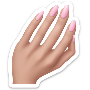 Light pink nails sticker