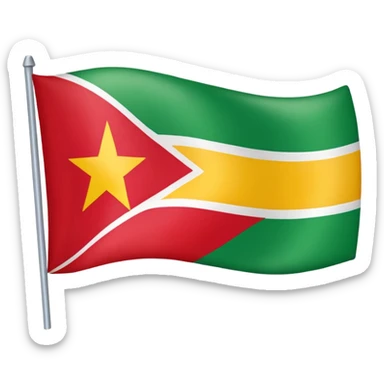 Fait le drapeau du suriname sticker