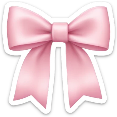 Light pink bow sticker