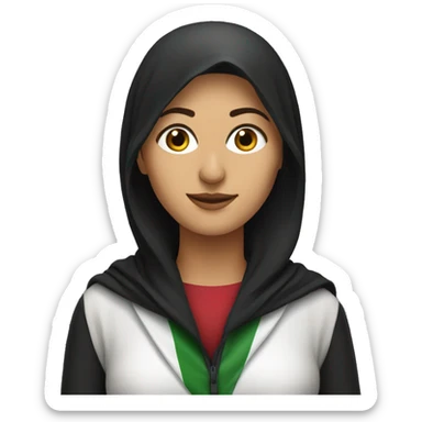 Female Palestinian Journalist sticker