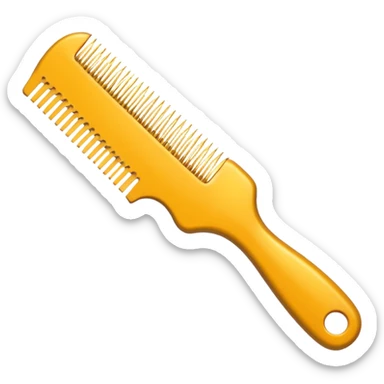 hairdressing comb sticker