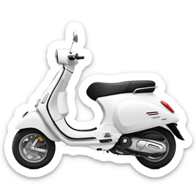 black vespa sprint sticker
