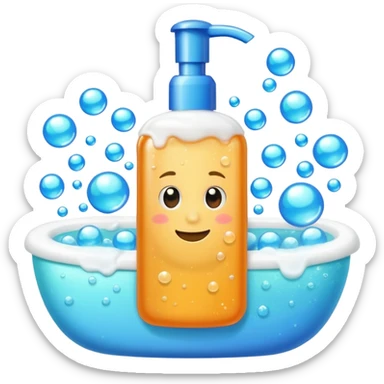 Soap and shampoo sticker