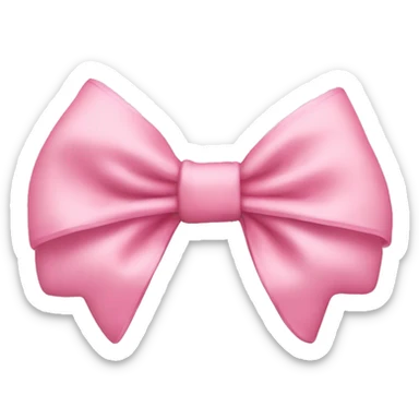Baby pink bow sticker