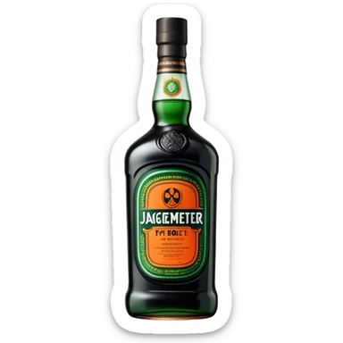 Jagermeister fat bottle sticker