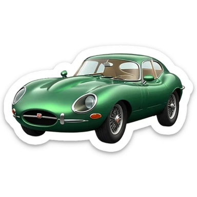 D type jag sticker