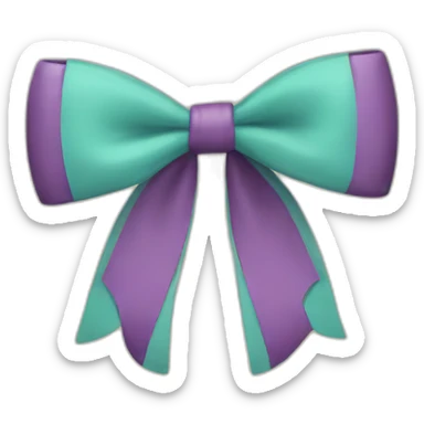 retro bow sticker