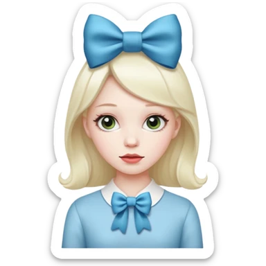 A bow type girl sticker