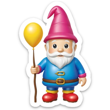   jeff koons style SPAM garden gnome inflatable balloon art sticker