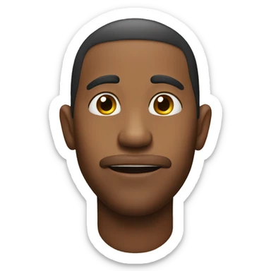 Human who bit his lip sticker