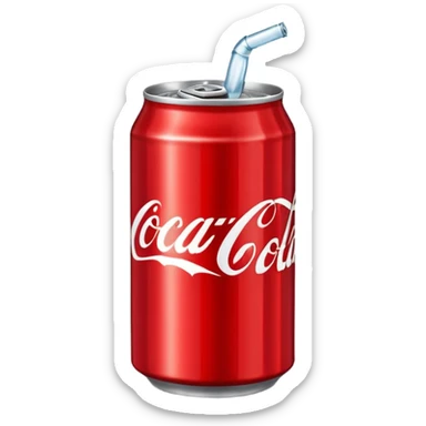 Coca cola can sticker