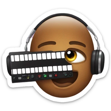 Electronic Dance music happy birthday  sticker