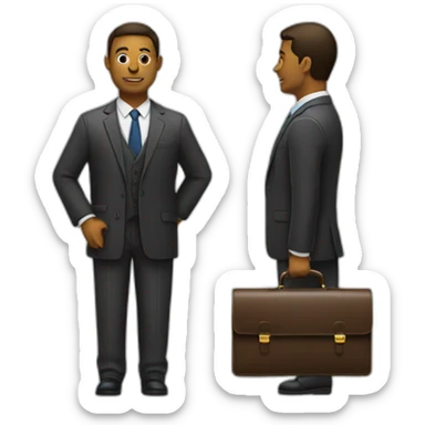 Legal in a suit and a briefcase sticker