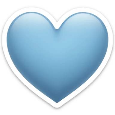 Heart-coloured-pastel-grey-blue-shade sticker