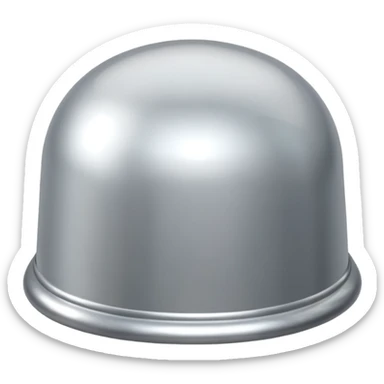 silver cloche  sticker