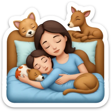 Marie Joseph les animaux font dodo sticker