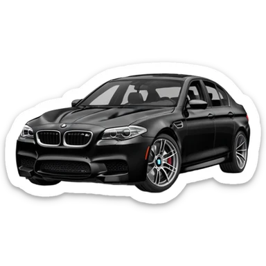 black bmw m5 f10 sticker