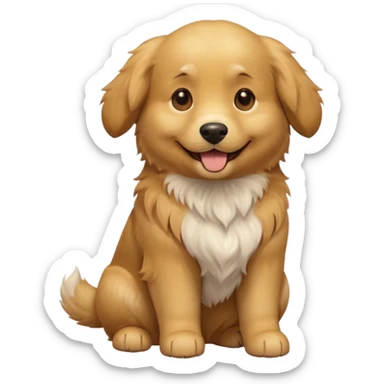 cinematic dog realistic full body emoji avatar sticker