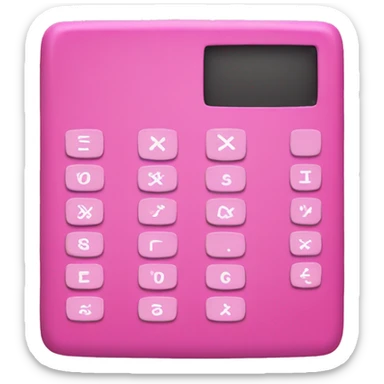 Pink calculator  sticker