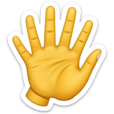 Una mano con 3 dedos sticker