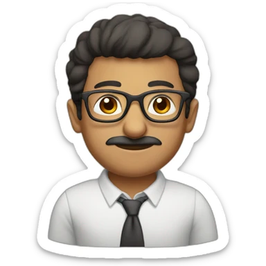 An Armenian with glasses sticker