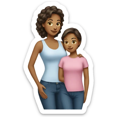 madre e hija sticker