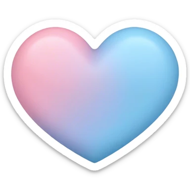 pastel color heart sticker