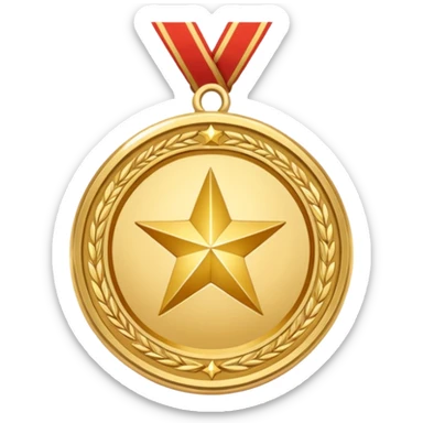 Médaille du courage Cerballiance version cartoon sticker