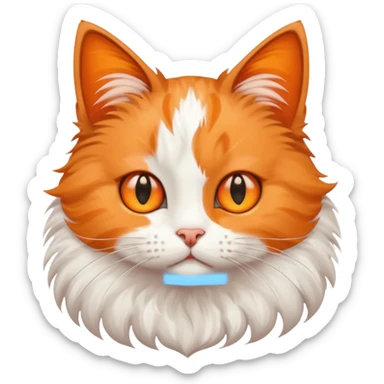 cat with star eyes sticker