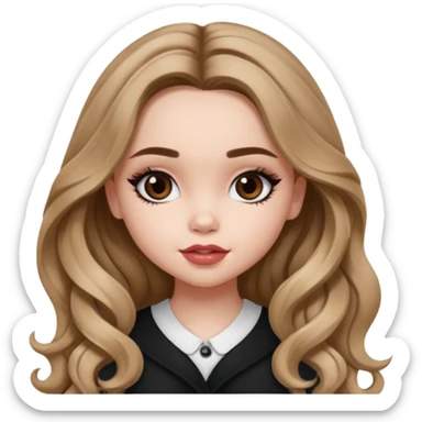 pretty bratz baddie, sabrina carpenter, long wavy hair sticker