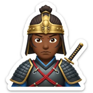 guerrero samurai sticker