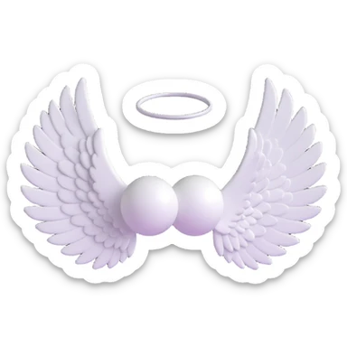 black angel wings sticker