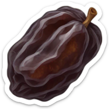dried raisin sticker