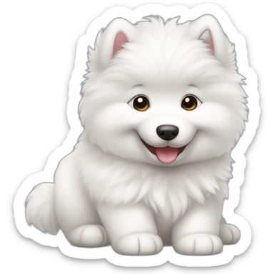 happy-samoyed-puppy sticker