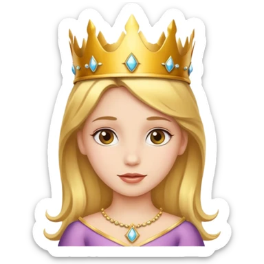 Princess wearing a crown  sticker