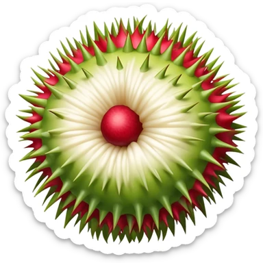 Rambutan fruit sticker