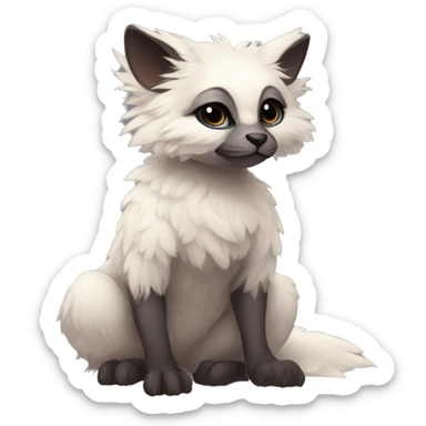  Realistic Rare Fantasy Fluffy Slim Vernid-Trico-Melprin-species by LiLaiRa, by Falvie, full body sticker