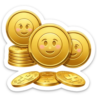 coins, chinese sticker